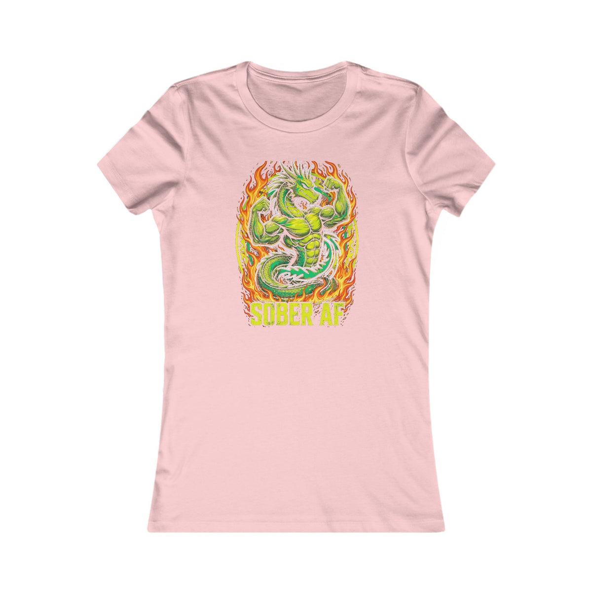Sober AF (As Fire) Tee - Women's Pink