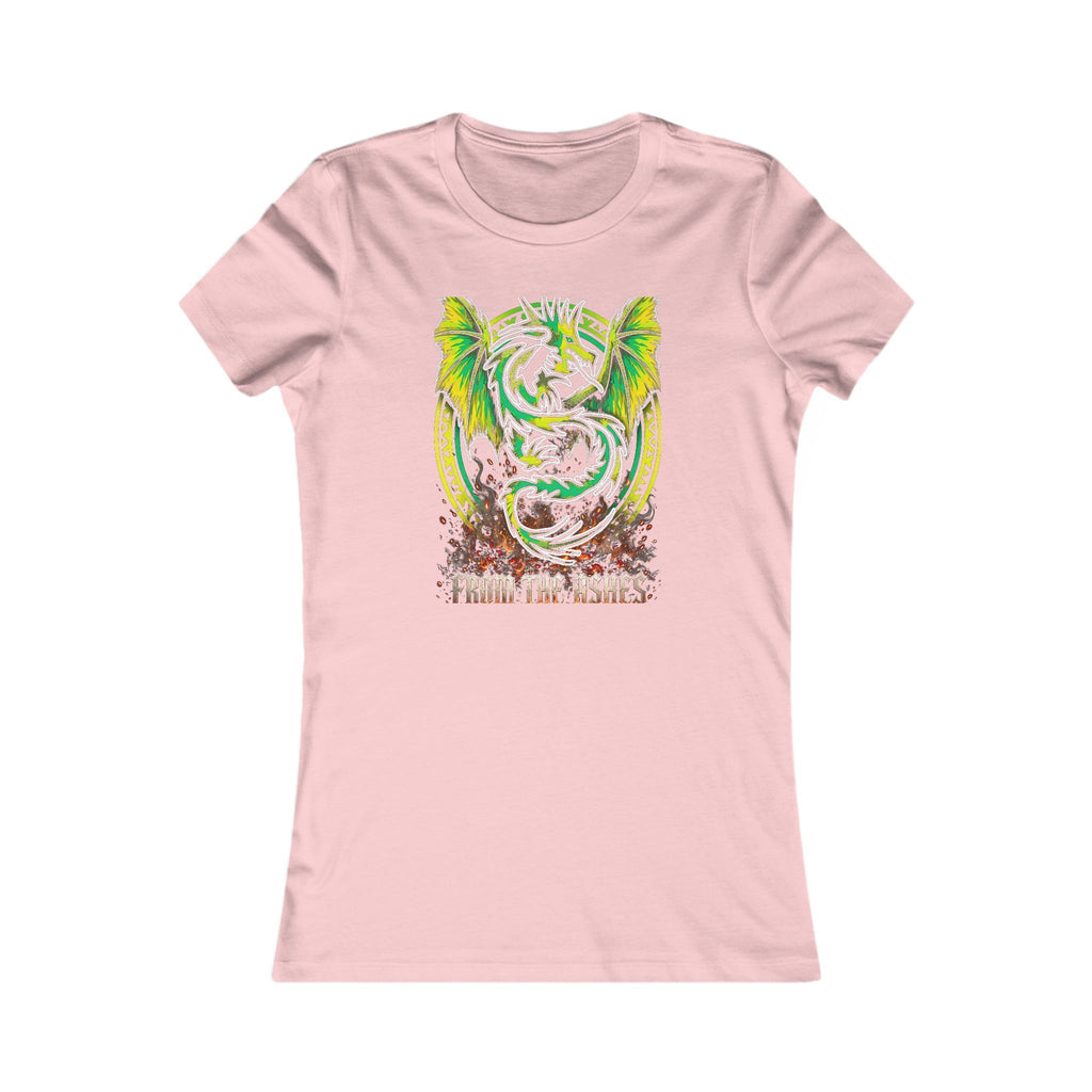 From the Ashes I Rise — Dragon Tee - Women's Pink