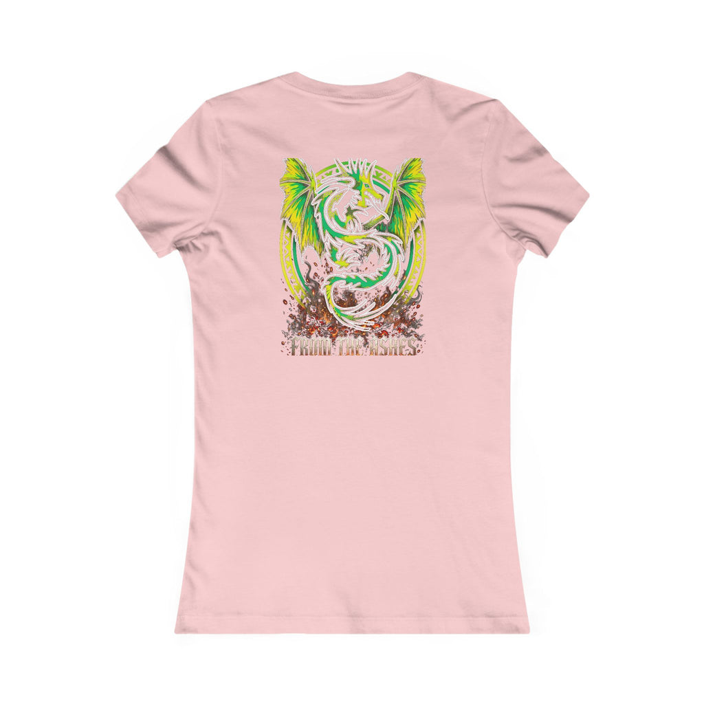 From the Ashes I Rise — Dragon Tee - Back Edition - Women's Pink