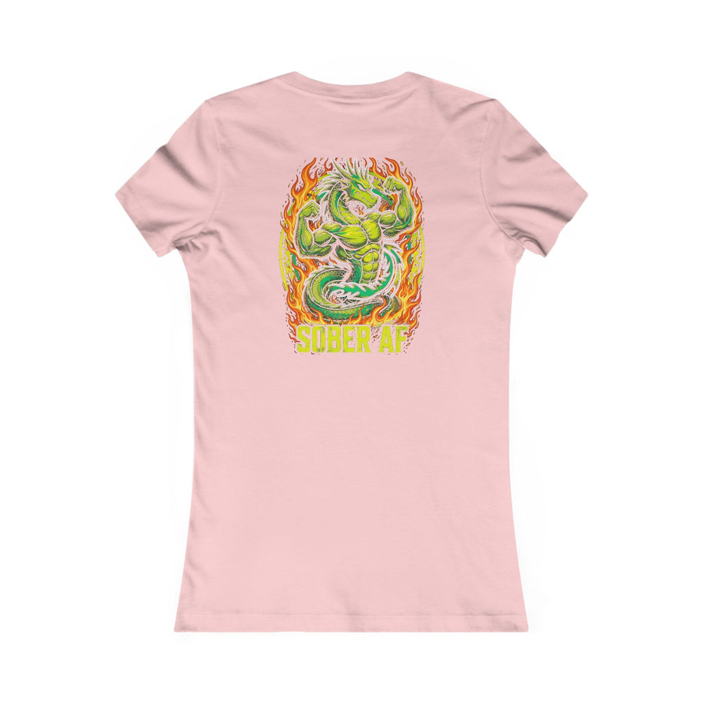 Sober AF (As Fire) Tee - Back Edition - Women's Pink