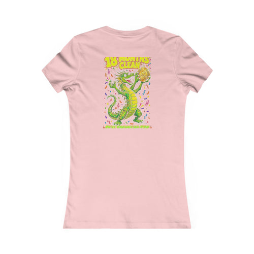 18 Months Clean. Still Breathing Fire. — Dragon Tee - Back Edition - Women's Pink