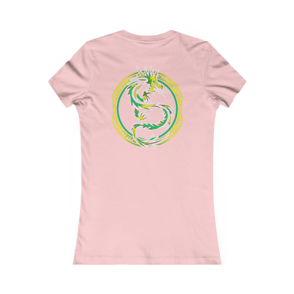 Smurph Collection — Tribal Dragon Emblem Tee - Back Edition - Women's Pink
