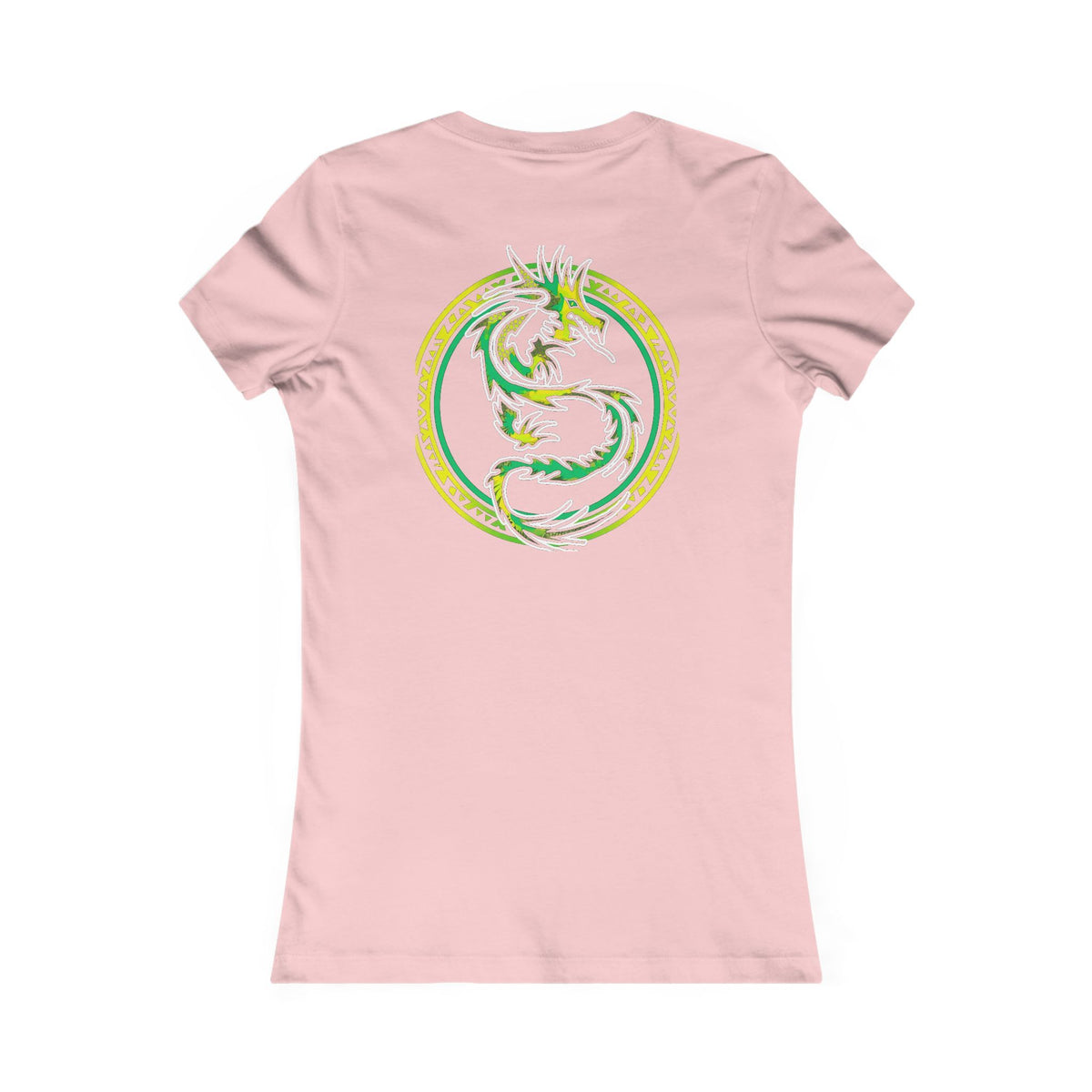 Smurph Collection — Tribal Dragon Emblem Tee - Back Edition - Women's Pink